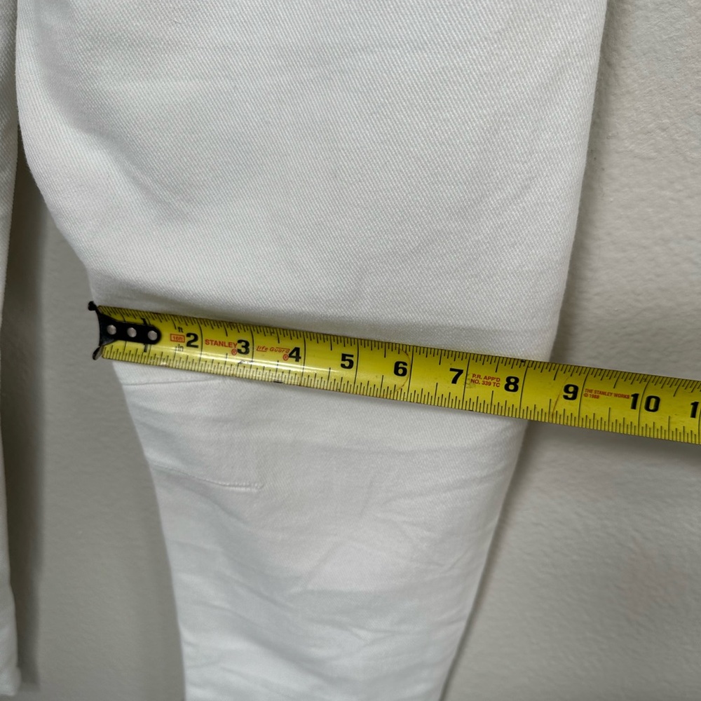NWOT White Denim Barrel Pants - Picture 8 of 10